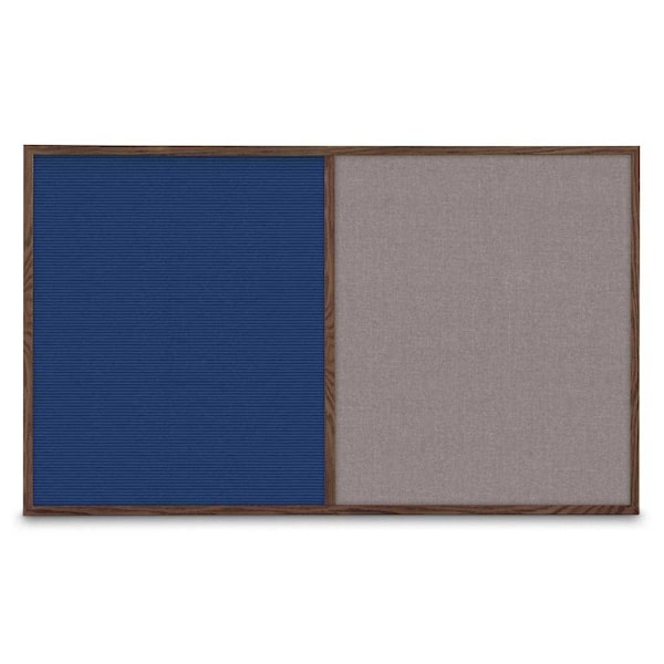 Single Door Radius Corkboard, 36"x36", Sat, UV7002RC-SATIN-COBACC